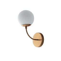 Obrázek pro produkt Nástěnné svítidlo THEMYS zlatá, 1xE14, 12 x 20 x 30 cm - FANEUROPE