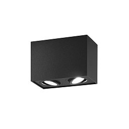 Obrázek pro produkt Stropní svítidlo TOWN černá, 2xGU10, 17,8 x 12,5 x 9,6 cm - FANEUROPE