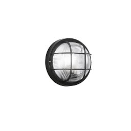 Obrázek pro produkt Stropní svítidlo sklo TURTLE černá, 1xE27, 185 mm, plastové těleso, IP54, třída II - FANEUROPE