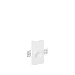 Obrázek pro produkt Vestavné svítidlo do zdi Estro (čtvercové, sádra) 1 x mini GU10, 160 x 90 x 67 mm - FANEUROPE