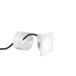 Obrázek pro produkt Schodišťové světlo Onyx (čtvercové, bílá) LED 2 W, 430 lm, 3000 K, IP54, 8 x 8 x 4,8 cm - FANEUROPE