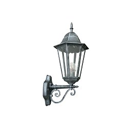 Obrázek pro produkt Venkovní nástěnné svítidlo UP FIRENZE černá/stříbrná, 1xE27, IP44, 28,5 x 51,8 x 20,5 cm - FANEUROPE