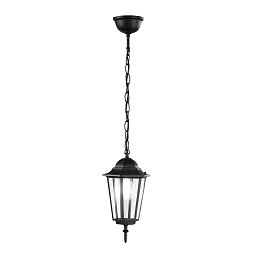 Obrázek pro produkt Závěsné venkovní svítidlo MILANO černá, 1xE27, IP44, 17 x 84 cm - FANEUROPE