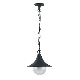 Obrázek pro produkt Závěsné venkovní svítidlo PAVIA černá, 1xE27, IP44, 26 x 98 cm - FANEUROPE