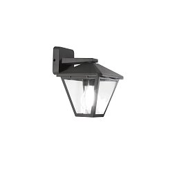 Obrázek pro produkt Venkovní nástěnné svítidlo DOWN PRISMA antracit, 1xE27, IP44, 19,1 x 21,8 x 16 cm - FANEUROPE