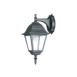 Obrázek pro produkt Venkovní nástěnné svítidlo DOWN ROMA černá, 1xE27, IP44, 19,5 x 35 x 14,6 cm - FANEUROPE