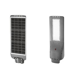 Obrázek pro produkt Veřejné solární osvětlení AUREUS, 20 W, vestavěný solární panel, pohybové čidlo, dálkové ovládání, 1600 lm, 3000 K, IP65 - FANEUROPE