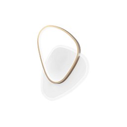 Obrázek pro produkt Stropní LED svítidlo AYRTON zaoblené, zlatá, 42 W, 4500 lm, CCT, 35 x 7 x 45 cm - FANEUROPE