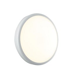 Obrázek pro produkt Venkovní nástěnné a stropní svítidlo LED EVER bílá, polykarbonát, 28 W, 3750 lm, 4000 K, se senzorem, IP65, 30 x 7,8 cm - FANEUROPE