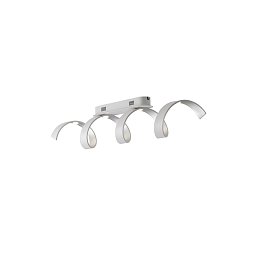 Obrázek pro produkt Stropní LED svítidlo HELIX bílá/stříbrná, 20 W, 1680 lm, 3000 K, 80 x 18 cm - FANEUROPE