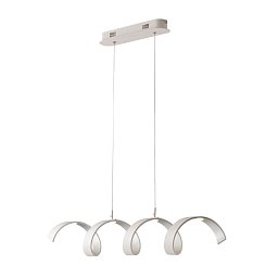 Obrázek pro produkt Závěsné svítidlo LED HELIX bílá/stříbrná, 20 W, 1680 lm, 3000 K, 80 × 13,5 × 120 cm - FANEUROPE