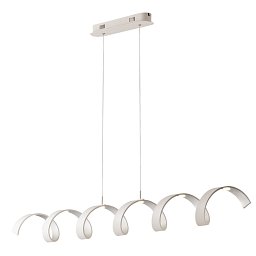 Obrázek pro produkt Závěsné svítidlo LED HELIX bílá/stříbrná, 30 W, 2520 lm, 3000 K, 125 × 13,5 × 120 cm - FANEUROPE