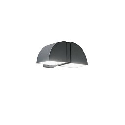 Obrázek pro produkt Venkovní nástěnné LED svítidlo IDEM antracit, hliník, 8 W, 840 lm, 4000 K, IP44, 20,2 x 9 x 15,3 cm - FANEUROPE