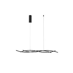 Obrázek pro produkt Závěsné LED svítidlo KINETIC černá, 40 W, 5100 lm, CCT, 117,2 × 6 × 105 cm - FANEUROPE