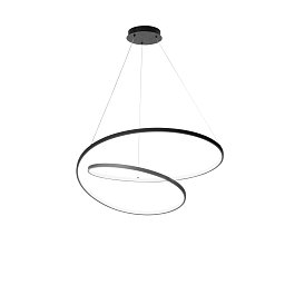 Obrázek pro produkt Závěsné svítidlo LED LIEVE černá 60 W 8000 lm CCT 80 x 130 cm - FANEUROPE