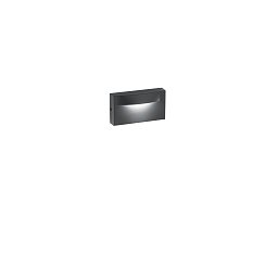 Obrázek pro produkt Nástěnné LED svítidlo Mobula (antracit) 8 W, 1100 lm, 3000 K, IP65, 137 x 40 x 75 mm - FANEUROPE