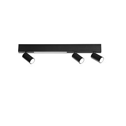 Obrázek pro produkt Nástěnné svítidlo LED ORIENTED černá 3 x GU10 + LED 8 W 1180 lm CCT 70 x 18 x 10 cm - FANEUROPE