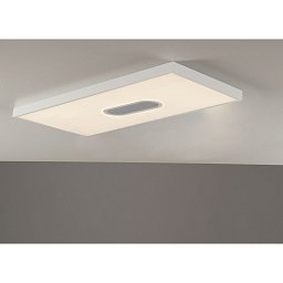 Obrázek pro produkt LED panel bílá akrylát / hliník 23 W 3360 lm CCT stmívatelné dálk. ovladačem vč. speaker modrá Bluetooth 29,5 x 59 x 3,8 cm - FANEUROPE