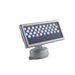 Obrázek pro produkt Venkovní reflektor LED RAYS stříbrná hliník 36x1 W RGB stmívatelné IP65 21x33x15 cm - FANEUROPE