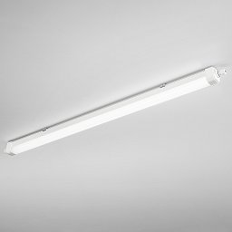 Obrázek pro produkt Vlhkotěsná stropní LED svítidlo Rubis (bílé, se senzorem) 36 W, 4900 lm, CCT 3000 / 4000 / 6500 K, IP65, 1200 x 58 x 62 mm - FANEUROPE