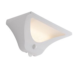 Obrázek pro produkt Solární nástěnné svítidlo LED SKYP bílá plast 3 W 130 lm 4000 K IP54 solar / senzor 11,2x22,4x11,2 cm - FANEUROPE