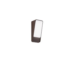 Obrázek pro produkt Nástěnné LED svítidlo Coupe (bronzové, hliník) 14 W, 1950 lm, 3000 K, IP65, 8,3 x 8,7 x 20,9 cm - FANEUROPE