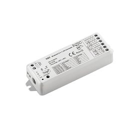 Obrázek pro produkt Přijímač Bluetooth /RF 2,4 GHz INPUT 15,5 A 12-24 V OUTPUT 5 CH - 3 A/CH (5x36-72 W) 11,4x3,8x2 cm - FANEUROPE