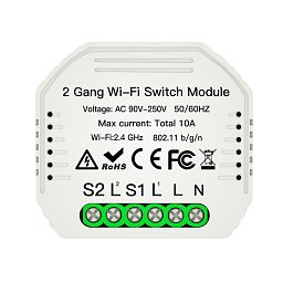 Obrázek pro produkt Wi‑Fi kontroler 2,4 GHz pro zapnutí/timer spínače 2 vodiče 230 V max 10 A SMART INTEC - FANEUROPE