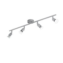 Obrázek pro produkt Spotové svítidlo SPOT LED COOPER stříbrná 4xGU10 LED 5 W 400 LM 2700 K 78,5x8,5x14 cm - FANEUROPE