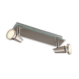 Obrázek pro produkt Spotové svítidlo SPOT LED MIAMI chrom/nikl 2xGU10 LED 5 W 400 LM 2700 K 28x7x14,5 cm - FANEUROPE