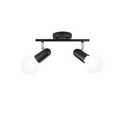 Obrázek pro produkt Spotové svítidlo SPOT PUNTO černá 2xE27 32x9,5x14 cm - FANEUROPE