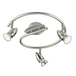 Obrázek pro produkt Spotové svítidlo SPOT LED SUNNY nikl 3xGU10 LED 5 W 400 LM 2700 K 42,87 x 13 x 16 cm - FANEUROPE