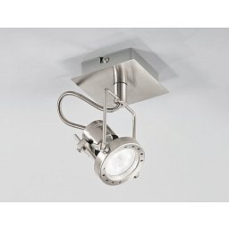 Obrázek pro produkt Spotové svítidlo SPOT LED TECHNO nikl 1xGU10 LED 5 W 400 LM 2700 K 11,6x10x17,9 cm - FANEUROPE