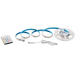 Obrázek pro produkt LED pásek 5050 SURROUND KAPTON / silikon 60 LED/m 3 W/m RGB IP65 TOUCH, vč. dálk. ovládání USB 1x200x0,3 cm MUSIC CONTROL - FANEUROPE