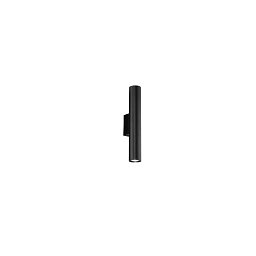 Obrázek pro produkt Nástěnné svítidlo Lord černý kov/hliník, 2 x GU10, 25 W, 5,6 x 35 cm - FANEUROPE