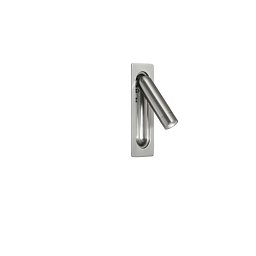 Obrázek pro produkt Nástěnné zapuštěné svítidlo LED Defoe, nastavitelné, nikl, 3 W, 300 lm, 3000 K, 14 x 6,7 x 16,9 cm - FANEUROPE