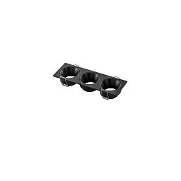 Obrázek pro produkt Vestavné svítidlo Eleven (černé, trojité, hliník) IP20, 162 x 55 x 28 mm - FANEUROPE