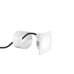 Obrázek pro produkt Zápustné venkovní svítidlo LED Onyx, bílé, hliník, 2 W, 420 lm, 4000 K, IP54, 8 x 8 x 4 cm - FANEUROPE