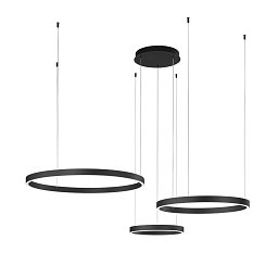 Obrázek pro produkt Závěsné svítidlo LED AKROBAT černá 120W 20620 lm CCT 40/60/80 x 150 cm - FANEUROPE