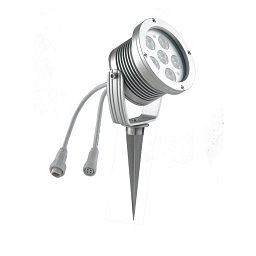 Obrázek pro produkt Venkovní reflektor IRIDE DC24V stříbrná, hliník, 18x1 W, 6000 K, stmívatelné, IP65, 14,8 x 12 cm - FANEUROPE