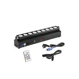 Obrázek pro produkt Venkovní reflektor WALLWASHER LED SHOW dobíjecí 9x18 W RGBW+UV Wi‑Fi Smart Tuya DMX 512 dálkové ovládání - FANEUROPE