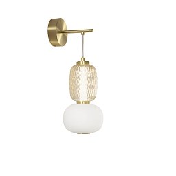 Obrázek pro produkt Nástěnné svítidlo LED TOTEM zlatá 18 W 2000 lm 3000 K 22 x 55 cm - FANEUROPE