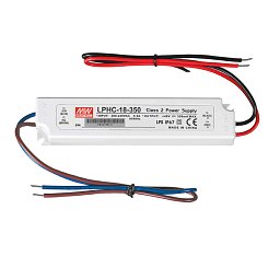 Obrázek pro produkt Driver MW LPHC CC IP67 výstup 6-48V 350mA 16,8W vstup AC180-264V 14x3x2,2 cm - FANEUROPE