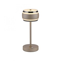 Obrázek pro produkt LED nabíjecí stolní lampa PURE Falling Rings, bronzová, dotykový stmívač, 2200-5000K - PAUL NEUHAUS