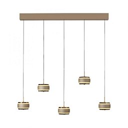 Obrázek pro produkt Závěsné svítidlo PURE Falling Rings, bronzová / tmavý chrom 2200-5000K - PAUL NEUHAUS