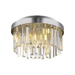 Obrázek pro produkt Křišťálové stropní svítidlo KULUNKER, chrom 30cm průměr - JUST LIGHT