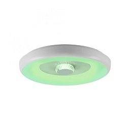Obrázek pro produkt LED stropní svítidlo bílé s křišťálovým efektem, dálkové ovládání, Tuya, stmívatelné s aplikací RGB/2700-5000K - JUST LIGHT