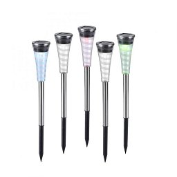 Obrázek pro produkt LED svítidlo zápich sada hra barev ochrana proti stříkající vodě solární RGB - JUST LIGHT