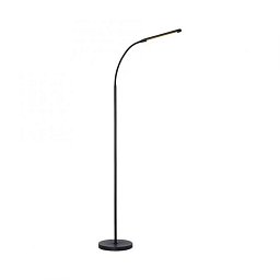 Obrázek pro produkt LED stojací svítidlo černé 3 krokové CCT, dotykový stmívač, nastavitelná hlava 2700-5000K - JUST LIGHT