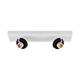 Obrázek pro produkt Deko-Light stropní přisazené svítidlo Can Tilt hranatá základna, 2x 7,5 W GU10, bílá